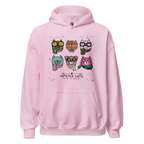 HIPSTER CATS women’s hoodie - Red / S - Printoo Shop - 4118911_5538