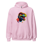 NEON REX women’s hoodie - Red / S - Printoo Shop - 3570263_5538