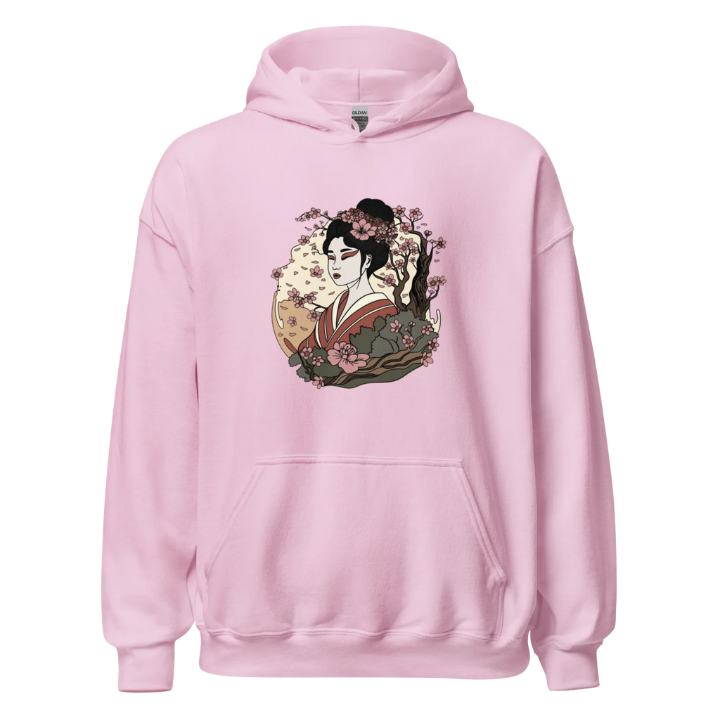 ELEGANT GEISHA ART women’s hoodie - Black / S - Printoo Shop - 4640644_5530