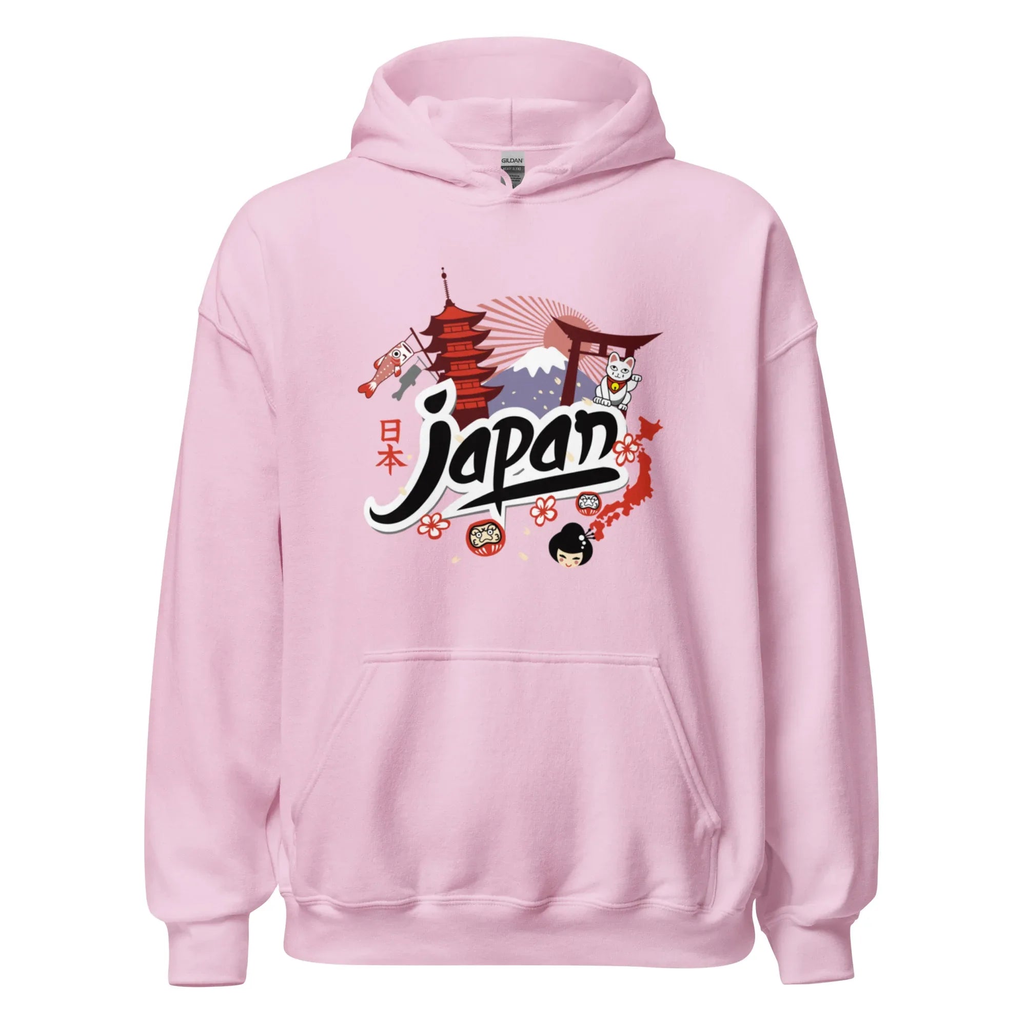 JAPAN HERITAGE ART women’s hoodie - Red / S - Printoo Shop - 1492359_5538