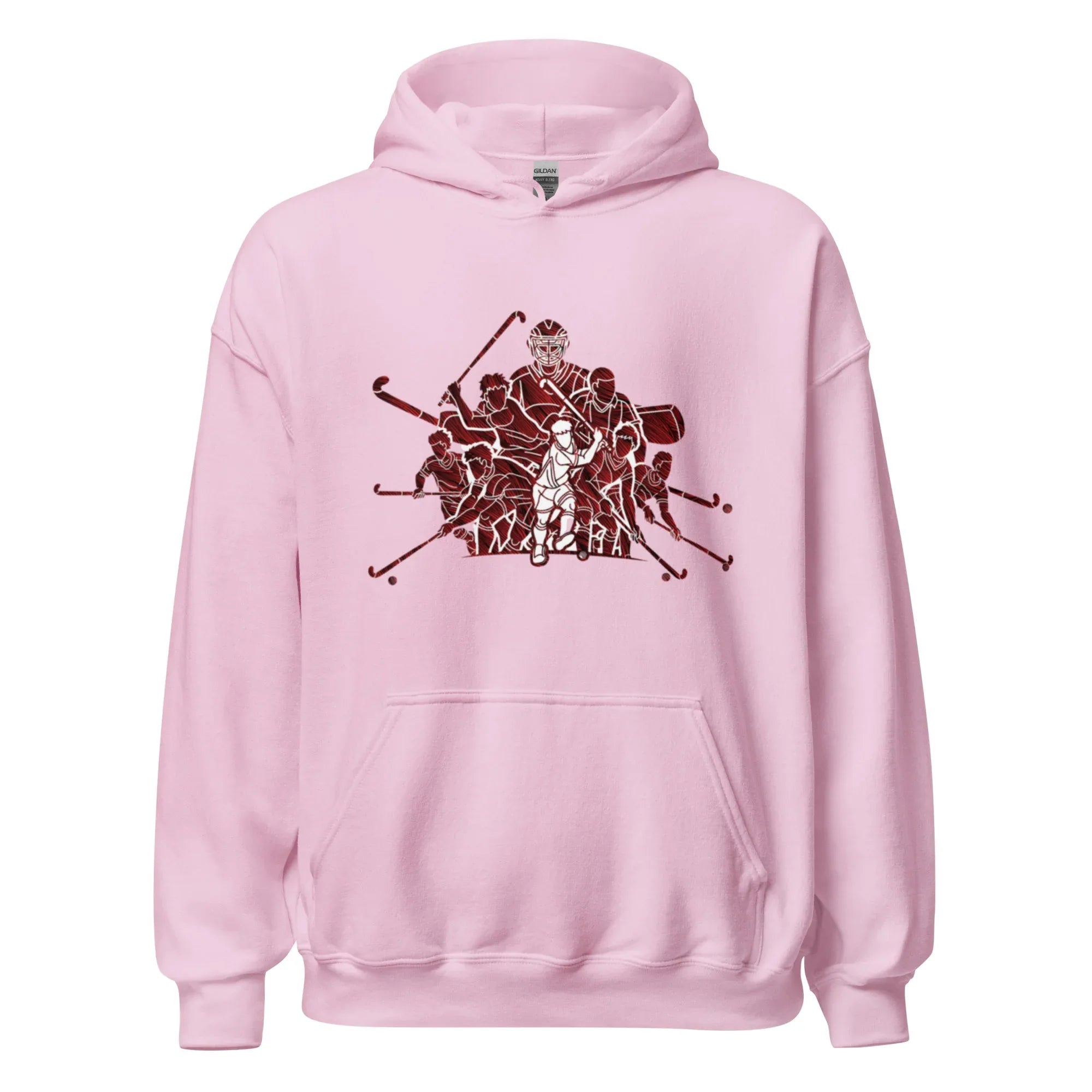 HOCKEY TEAM SPIRIT women’s hoodie - Heliconia / S - Printoo Shop - 5745790_22257