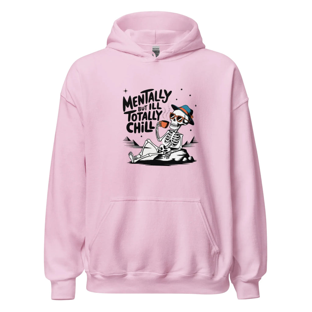 TOTALLY CHILL SKELETON women’s hoodie - Red / S - Printoo Shop - 2796799_5538