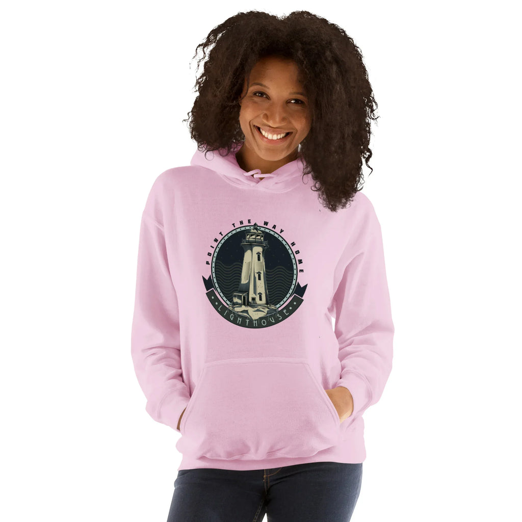 POINT THE WAY HOME women’s hoodie - Red / S - Printoo Shop - 9191928_5538