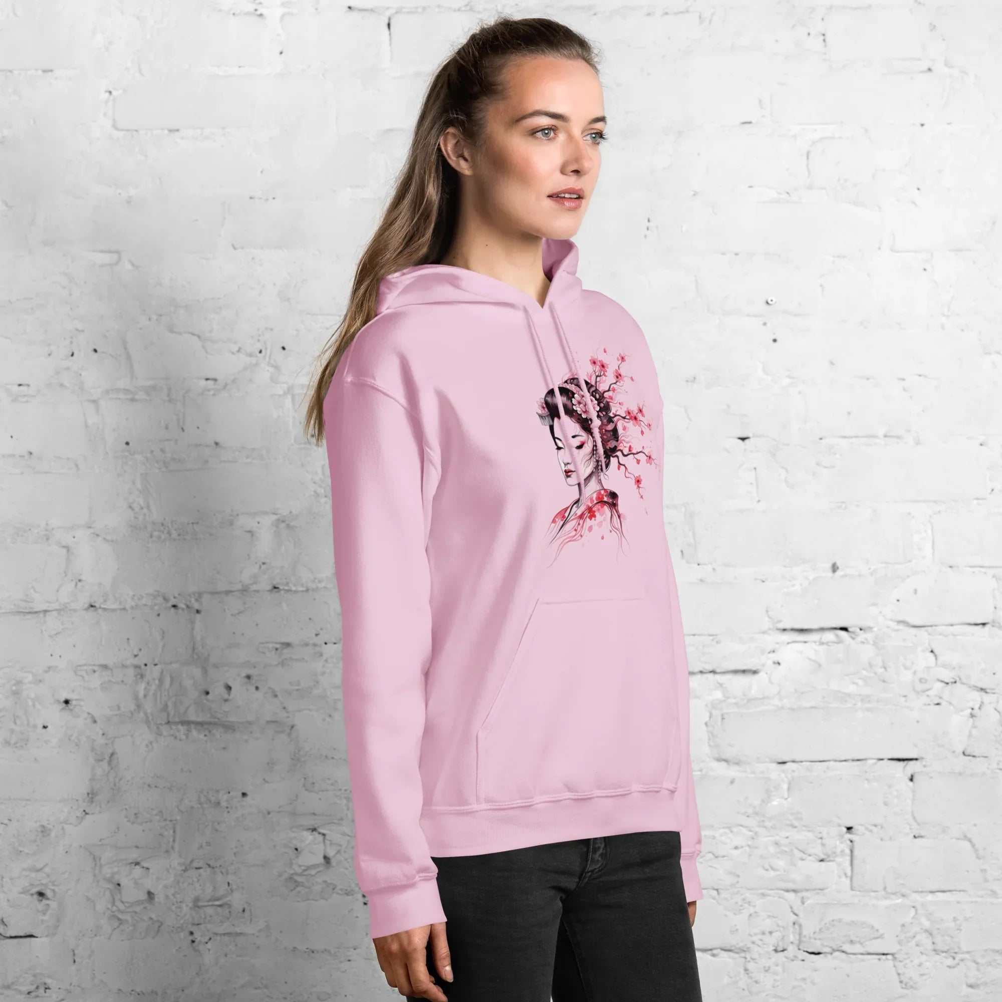 Cherry Blossom Serenity women’s hoodie - Red / S - Printoo Shop - 3750845_5538