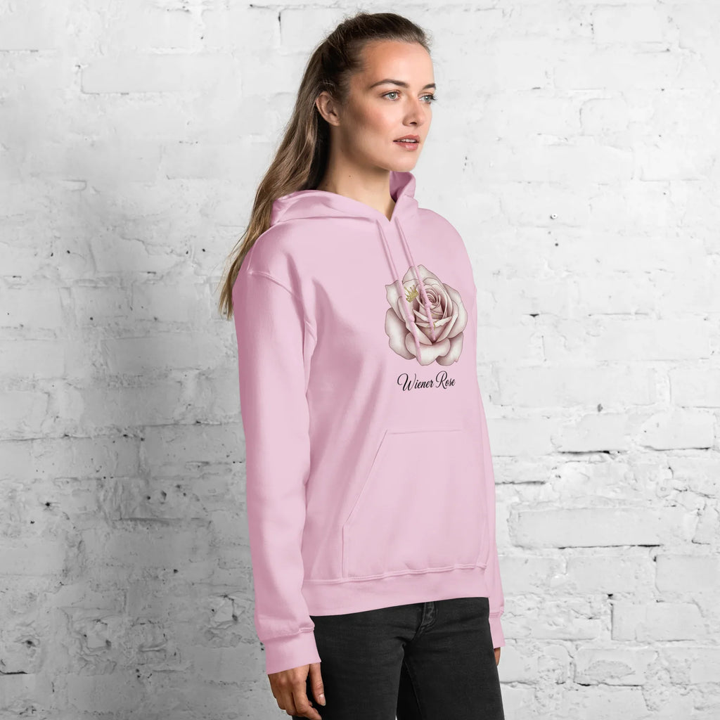 WIENER ROSE women’s hoodie - Heliconia / S - Printoo Shop - 1746802_22257