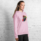 NEON REX women’s hoodie - Red / S - Printoo Shop - 3570263_5538