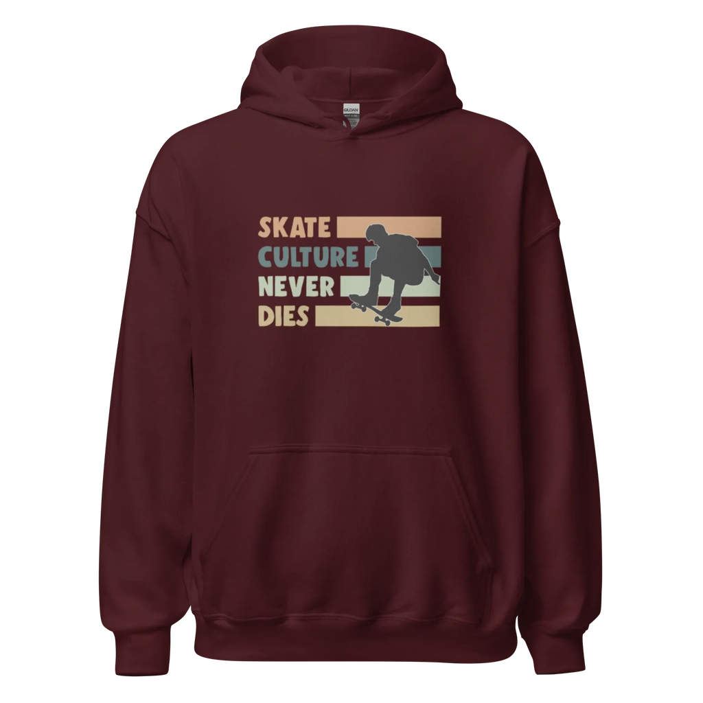 SKATE CULTURE NEVER DIES men’s hoodie - Black / S - Printoo Shop - 7913120_5530