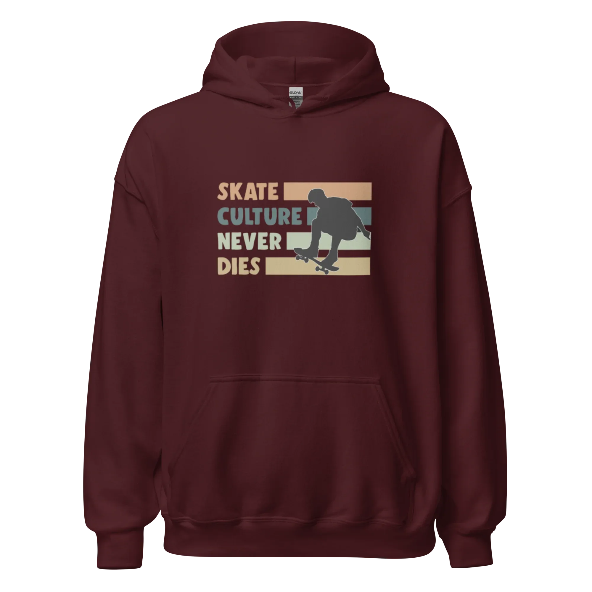 SKATE CULTURE NEVER DIES men’s hoodie - Black / S - Printoo Shop - 7913120_5530