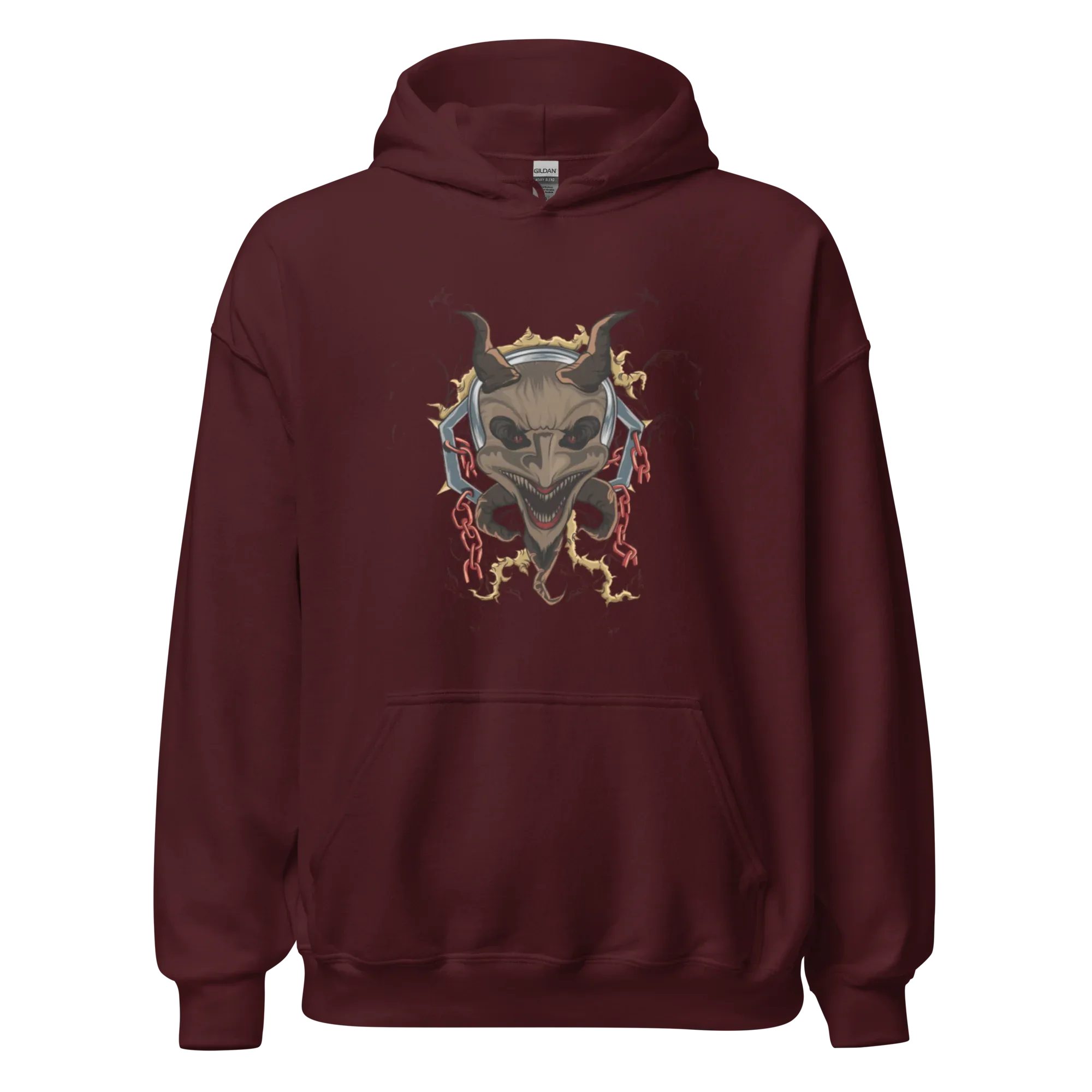 CHAINED DEMON AUDIO men’s hoodie - Black / S - Printoo Shop - 5490959_5530