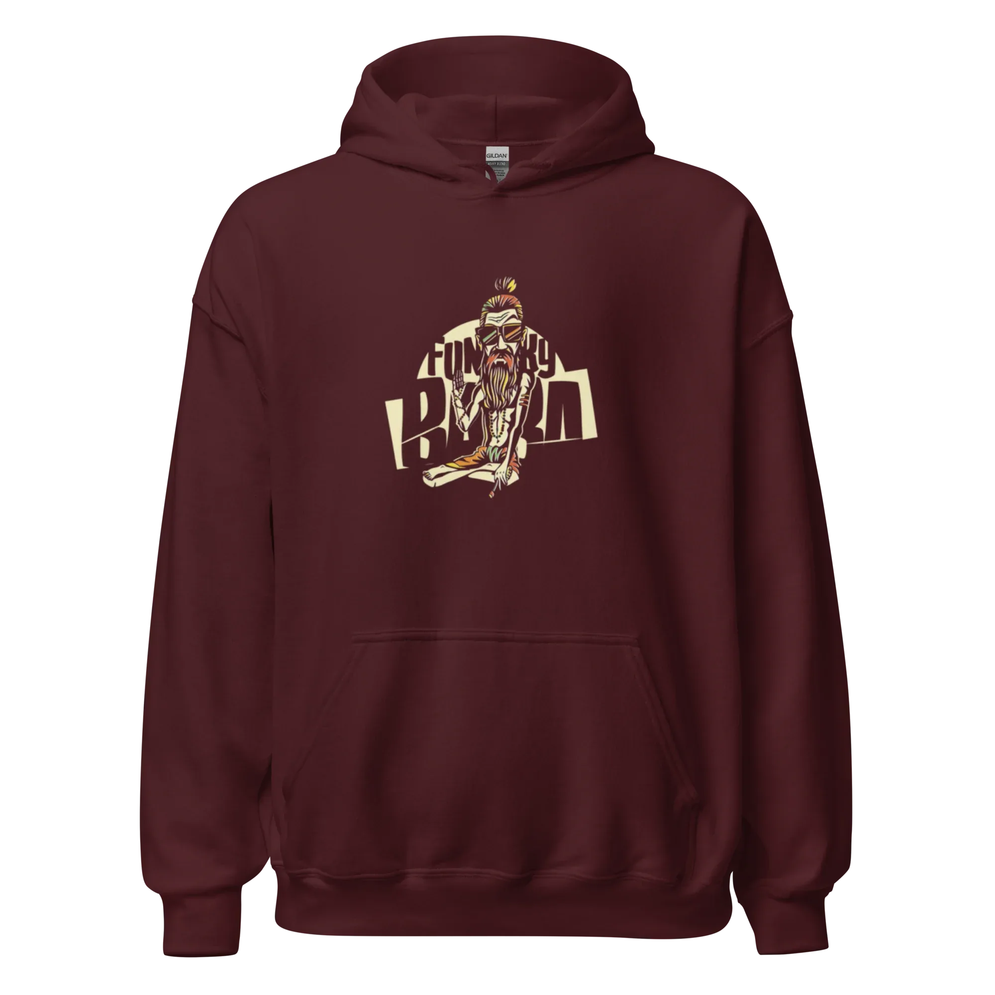 FUNKY BUM STREET ART men’s hoodie - Black / S - Printoo Shop - 2060241_5530