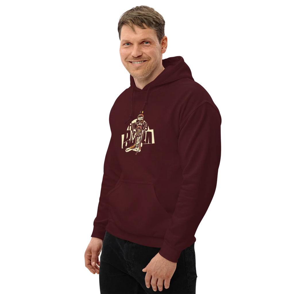 FUNKY BUM STREET ART men’s hoodie - Black / S - Printoo Shop - 2060241_5530