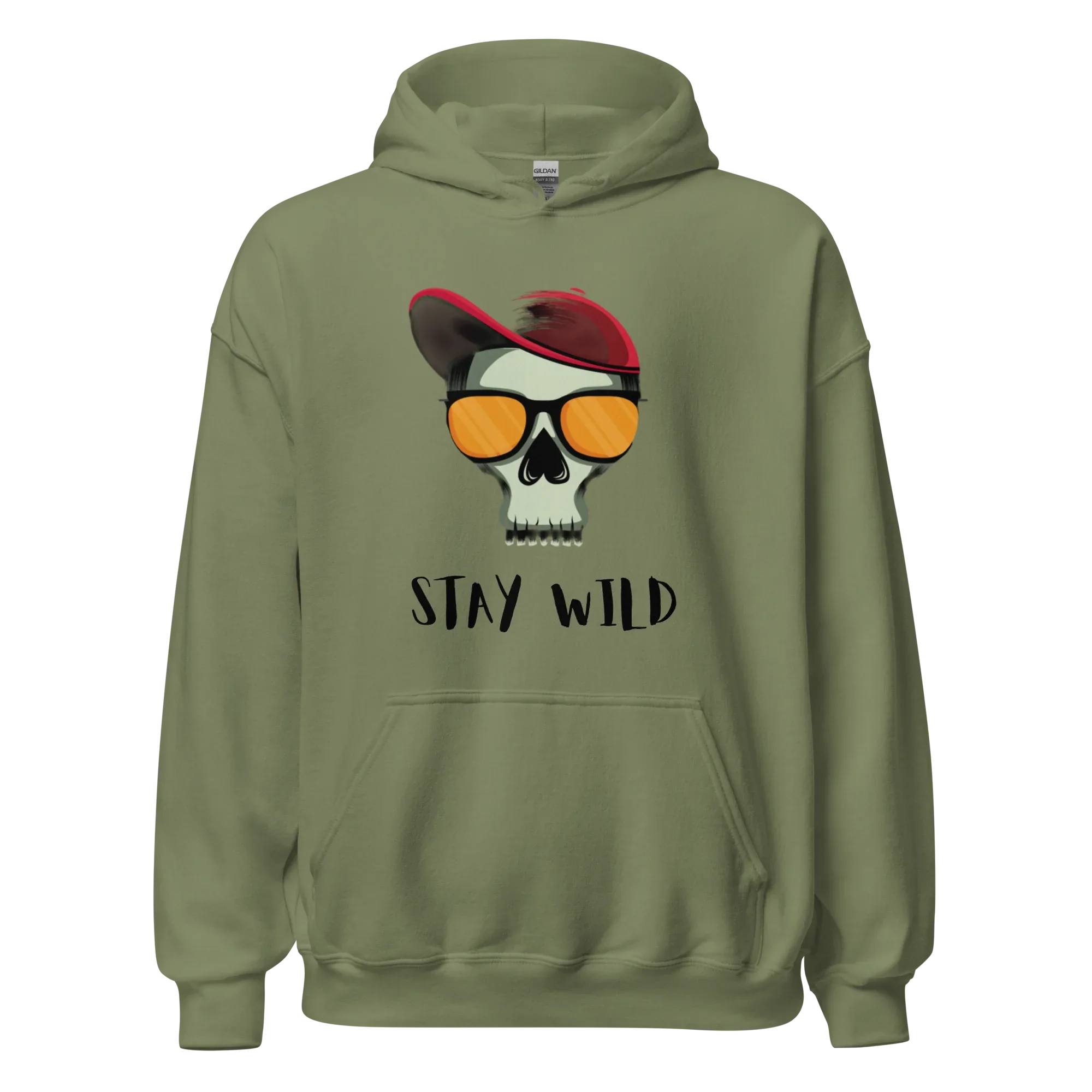 WILD men’s hoodie - Indigo Blue / S - Printoo Shop - 8837916_5562