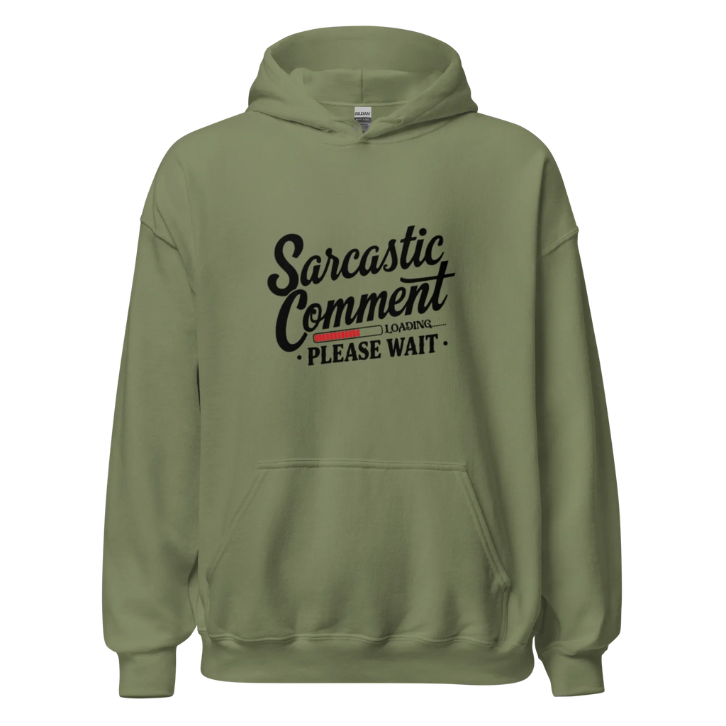 SARCASTIC COMMENT men’s hoodie - Red / S - Printoo Shop - 1238960_5538