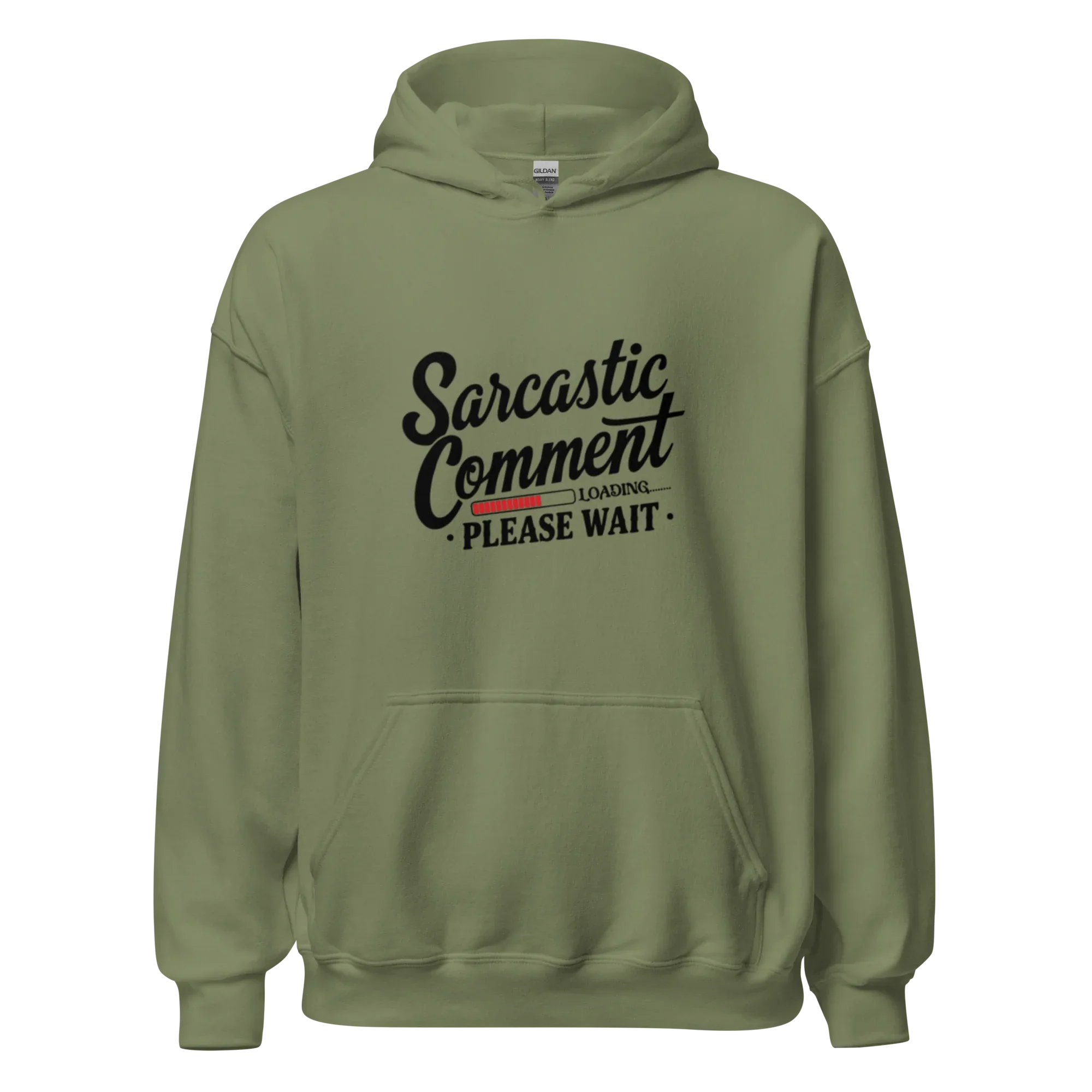 SARCASTIC COMMENT men’s hoodie - Red / S - Printoo Shop - 1238960_5538