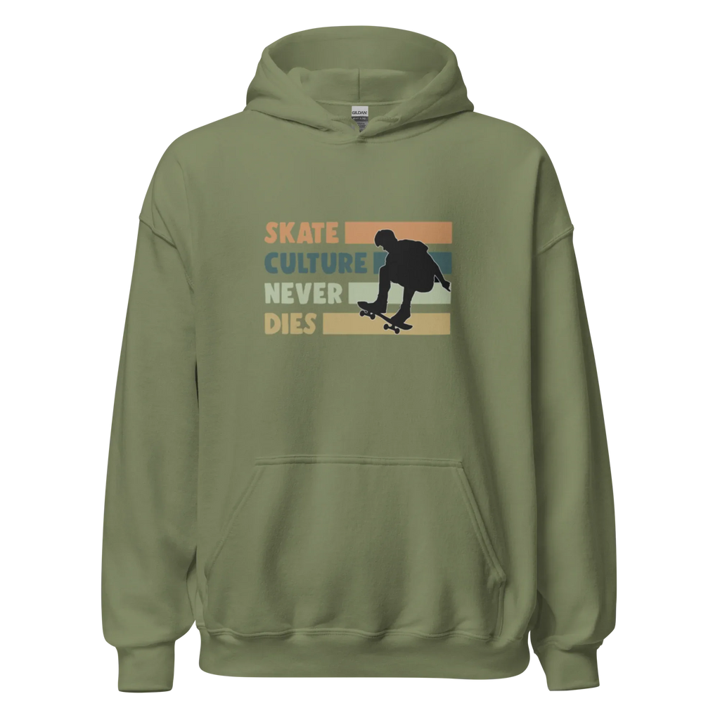 SKATE CULTURE NEVER DIES men’s hoodie - Black / S - Printoo Shop - 7913120_5530