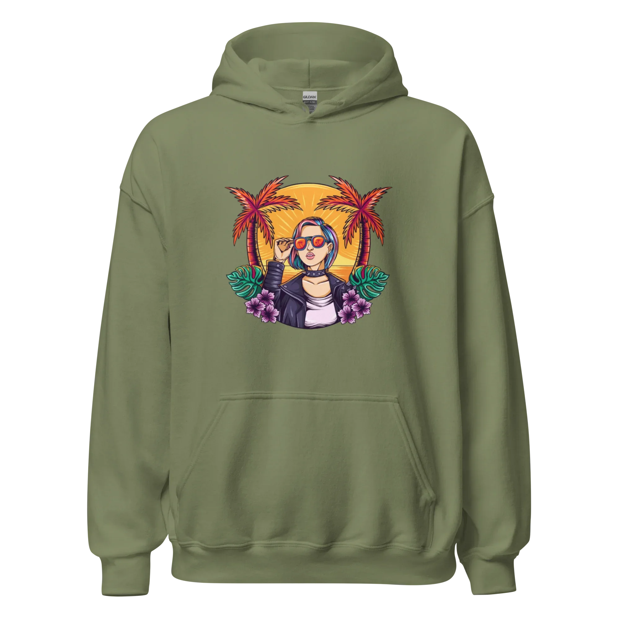 RELAXED COOL women’s hoodie - Black / S - Printoo Shop - 9602728_5530