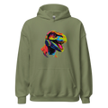 NEON REX men’s hoodie - Black / S - Printoo Shop - 6780250_5530