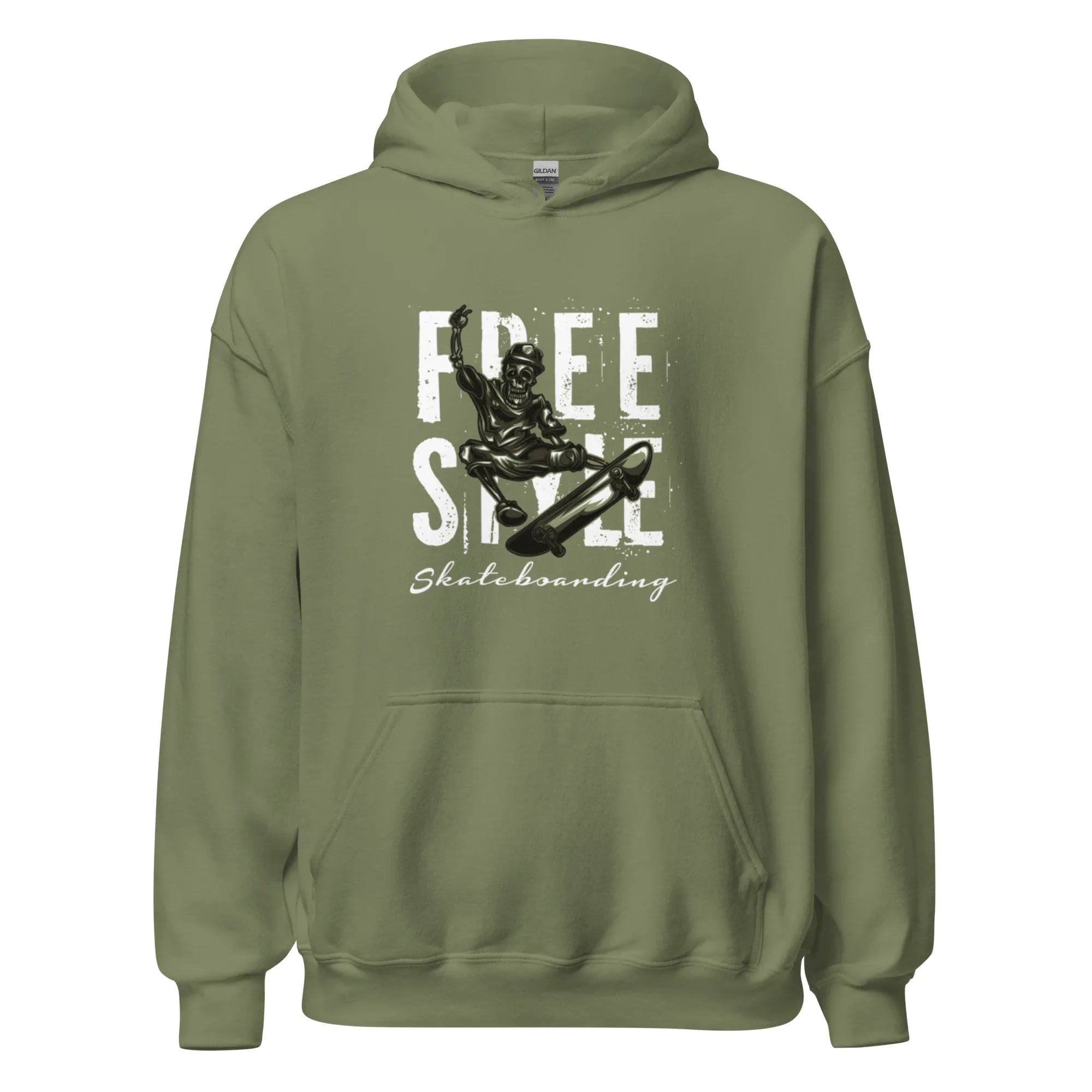 FREE STYLE SKATE VIBE men’s hoodie - Black / S - Printoo Shop - 9560204_5530