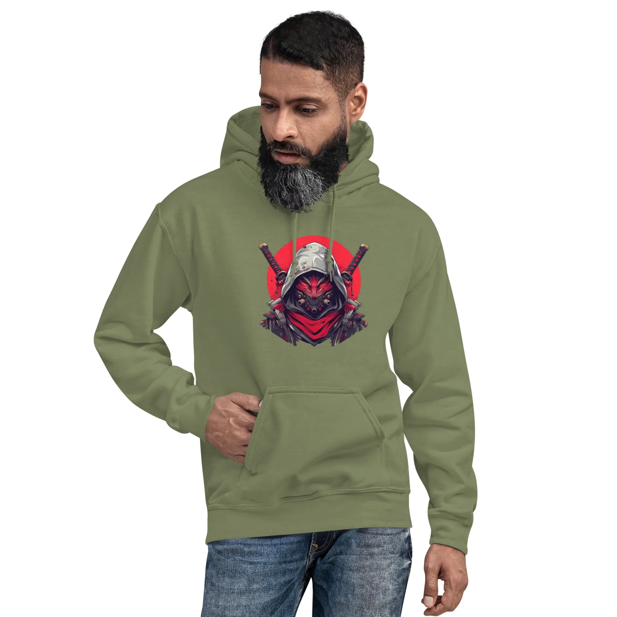 CYBER SHOGUN men’s hoodie - Black / S - Printoo Shop - 6796724_5530