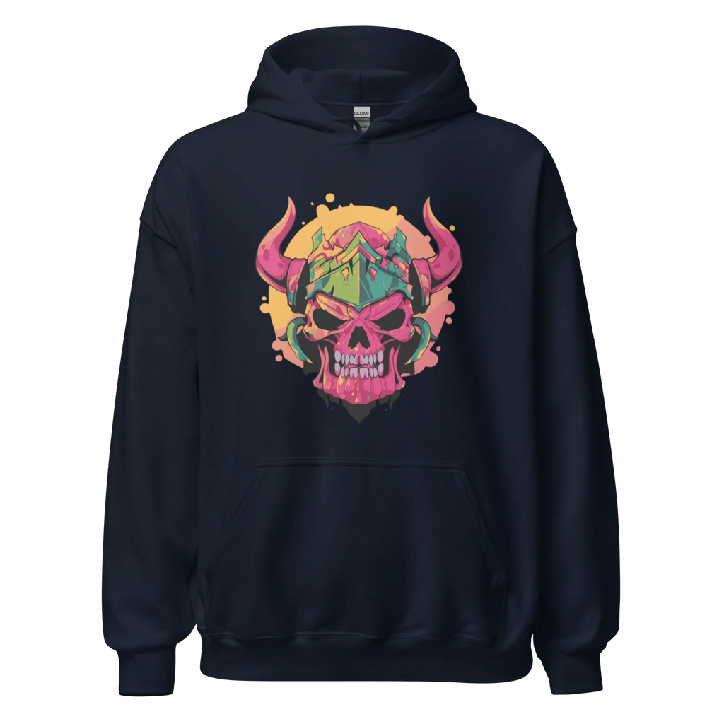 WAR SKULL HELMET men’s hoodie - Black / S - Printoo Shop - 8353013_5530