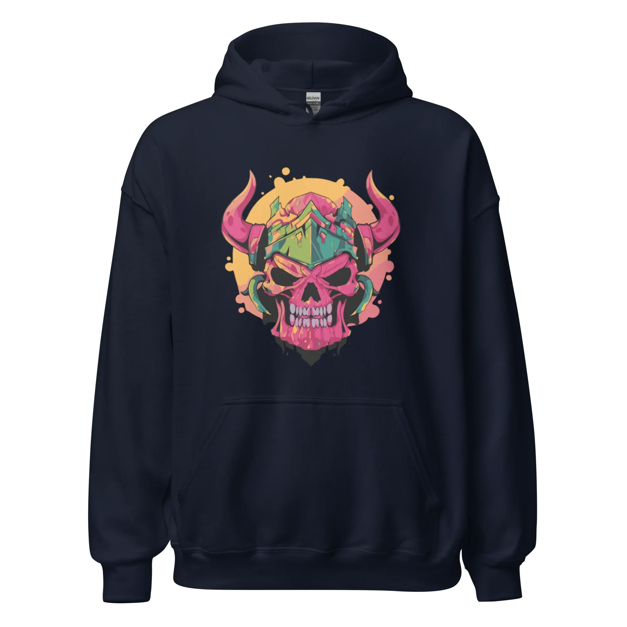 WAR SKULL HELMET men’s hoodie - Black / S - Printoo Shop - 8353013_5530