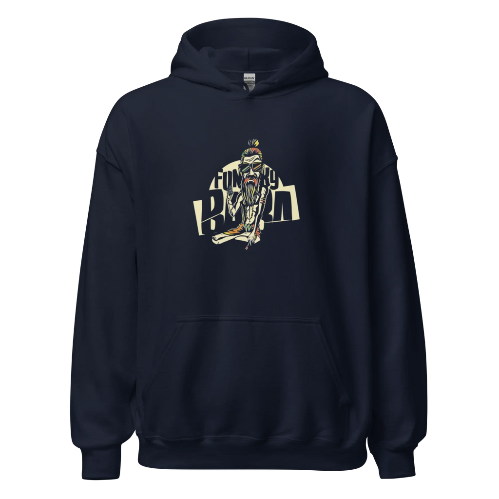 FUNKY BUM STREET ART men’s hoodie - Black / S - Printoo Shop - 2060241_5530