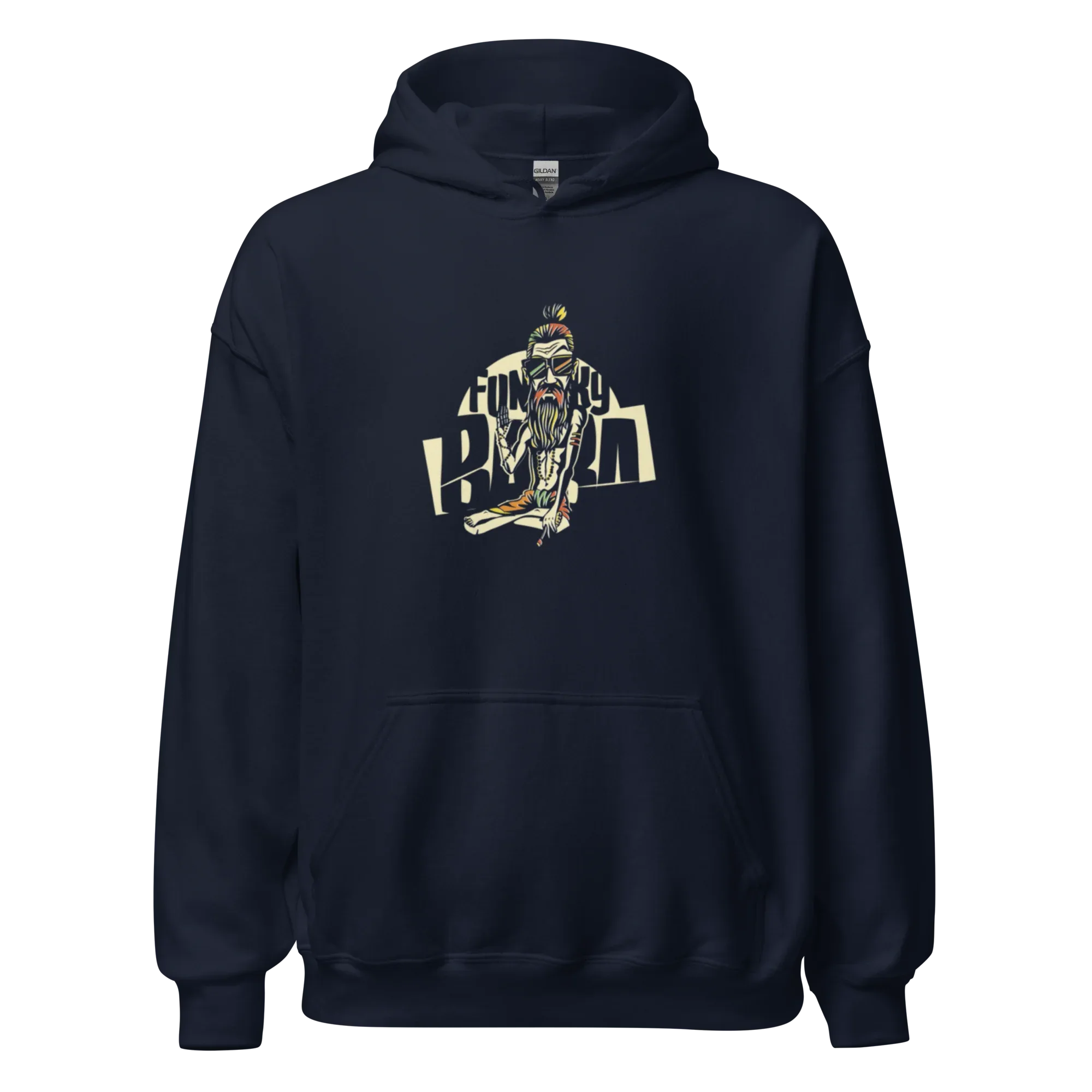 FUNKY BUM STREET ART men’s hoodie - Black / S - Printoo Shop - 2060241_5530