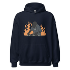 FLAME SET men’s hoodie - Black / S - Printoo Shop - 6567150_5530