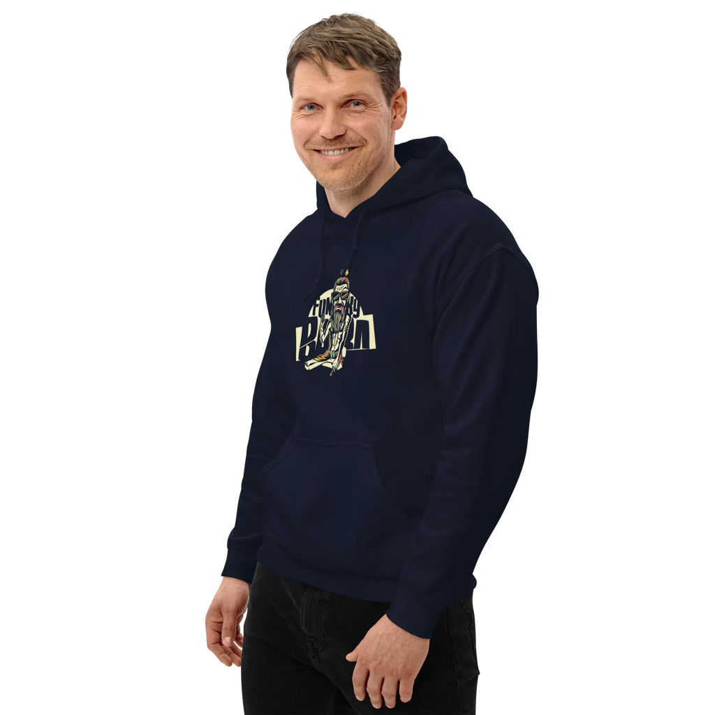 FUNKY BUM STREET ART men’s hoodie - Black / S - Printoo Shop - 2060241_5530