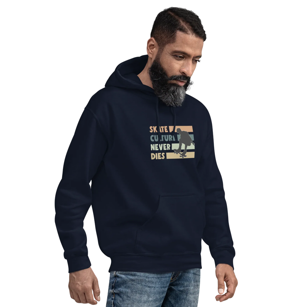 SKATE CULTURE NEVER DIES men’s hoodie - Black / S - Printoo Shop - 7913120_5530