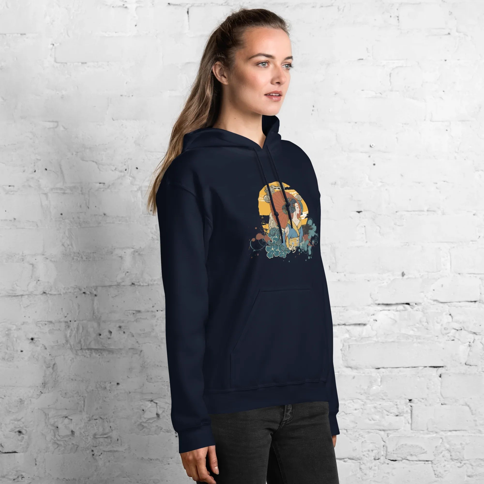 BEAUTY IN BLOOM women’s hoodie - Black / S - Printoo Shop - 7184418_5530