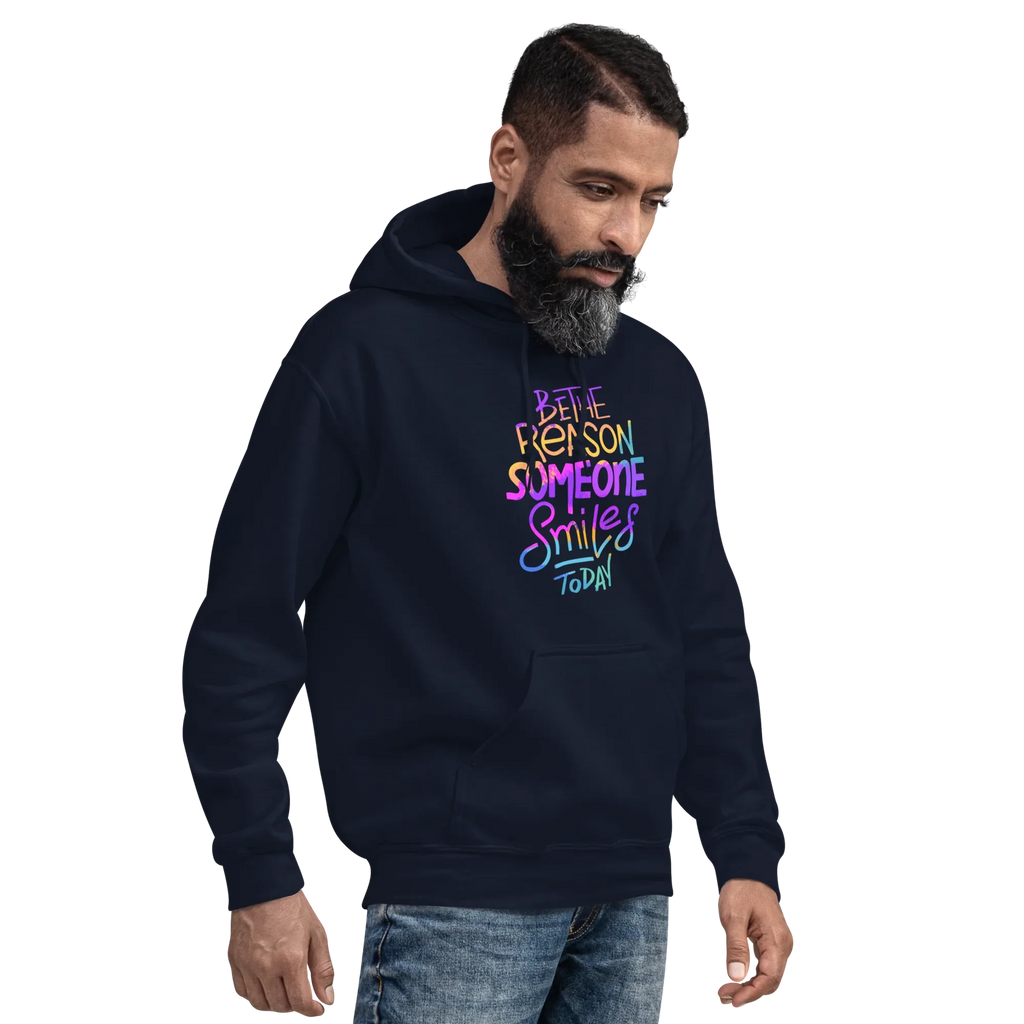 SMILE REASON men’s hoodie - Black / S - Printoo Shop - 2044547_5530