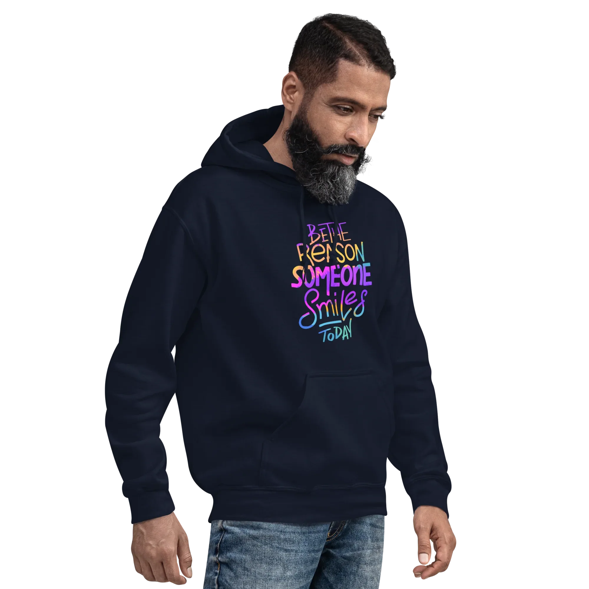 SMILE REASON men’s hoodie - Black / S - Printoo Shop - 2044547_5530