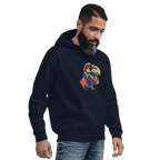NEON REX men’s hoodie - Black / S - Printoo Shop - 6780250_5530