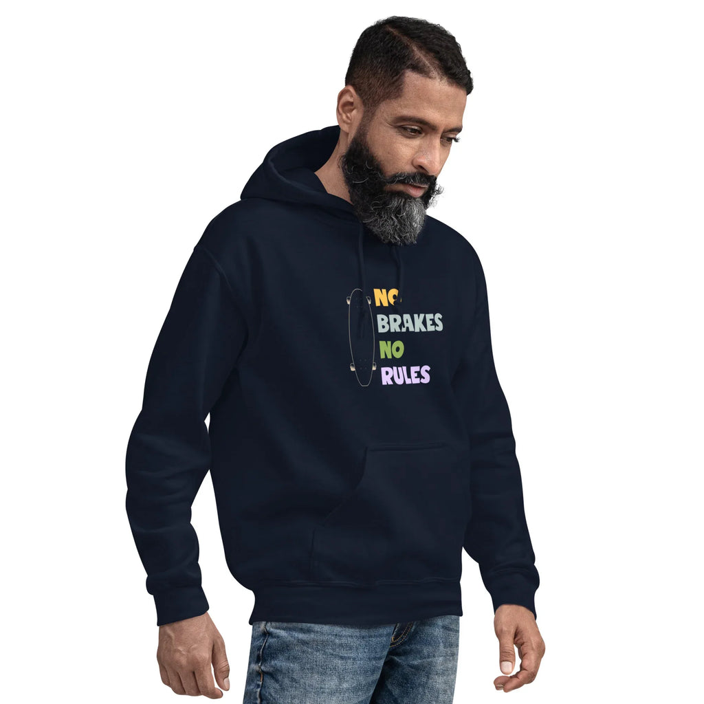 FREEDOM SKATEBOARDER men’s hoodie - Black / S - Printoo Shop - 4671590_5530