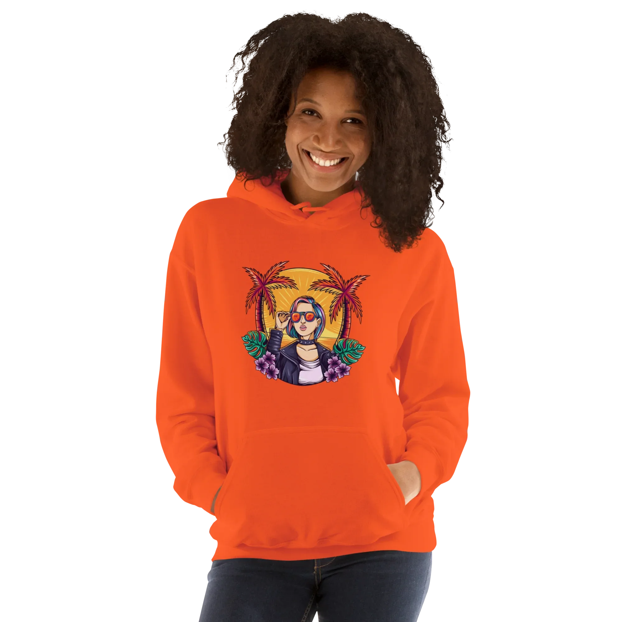 RELAXED COOL women’s hoodie - Black / S - Printoo Shop - 9602728_5530