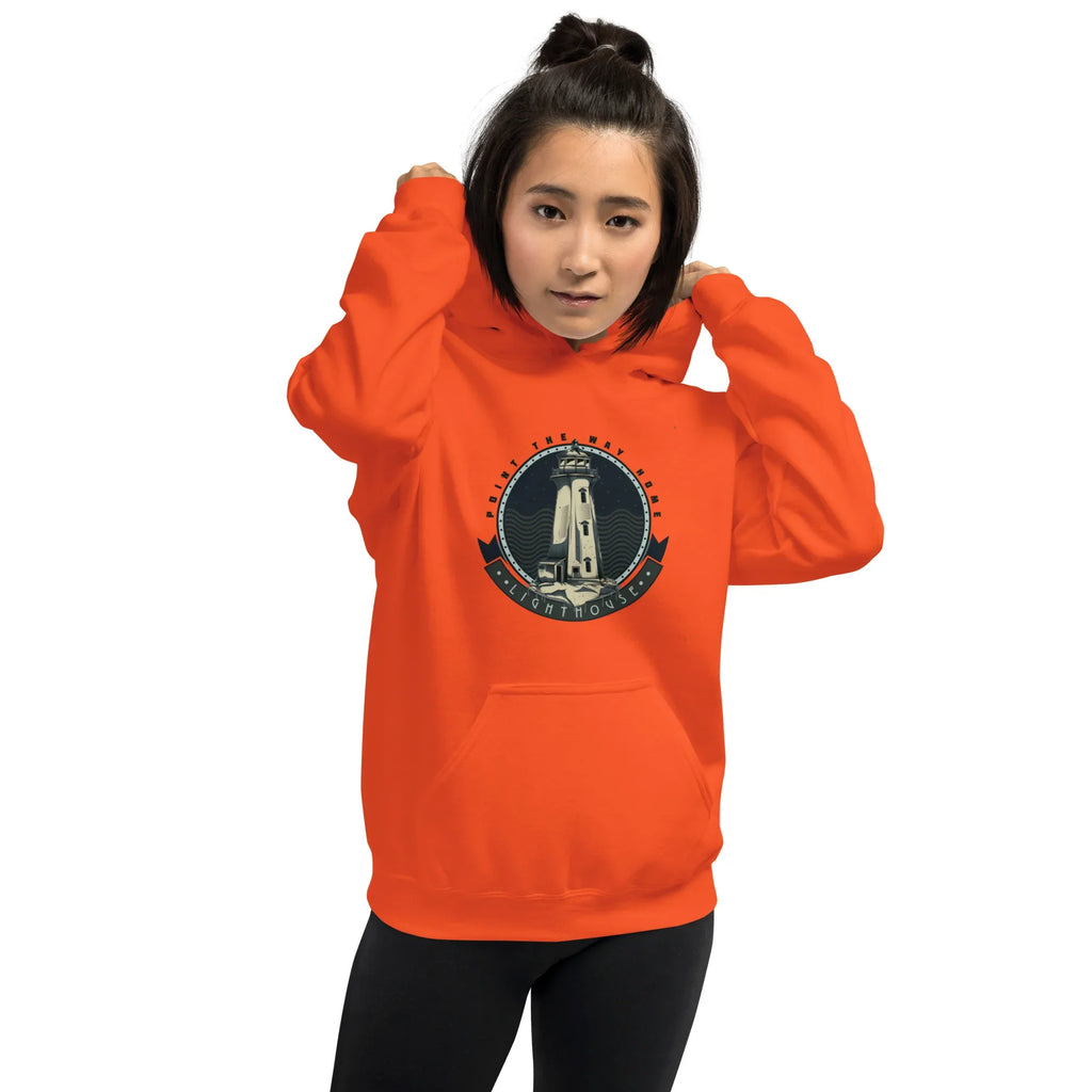 POINT THE WAY HOME women’s hoodie - Red / S - Printoo Shop - 9191928_5538