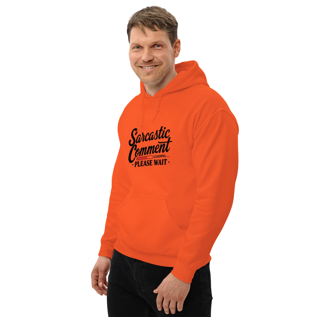 SARCASTIC COMMENT men’s hoodie - Red / S - Printoo Shop - 1238960_5538