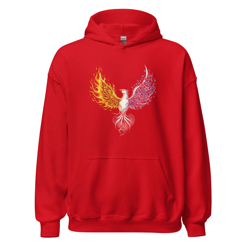 REBORN women’s hoodie - Red / S - Printoo Shop - 4271827_5538