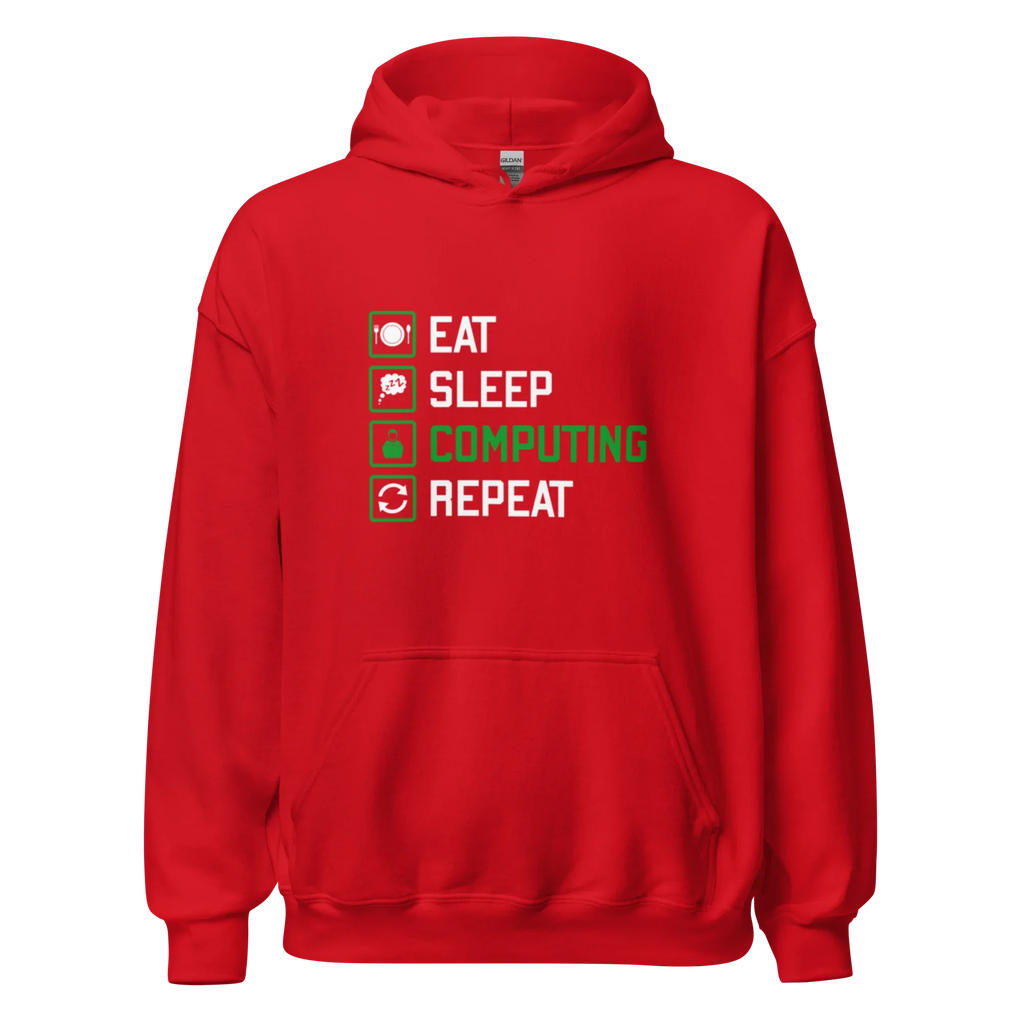 COMPUTING men’s hoodie - Black / S - Printoo Shop - 1408949_5530