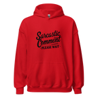 SARCASTIC COMMENT men’s hoodie - Red / S - Printoo Shop - 1238960_5538