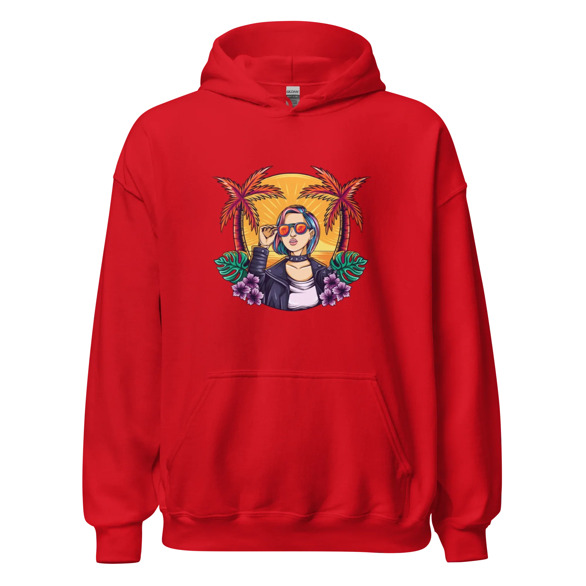 RELAXED COOL women’s hoodie - Black / S - Printoo Shop - 9602728_5530