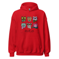 HIPSTER CATS women’s hoodie - Red / S - Printoo Shop - 4118911_5538