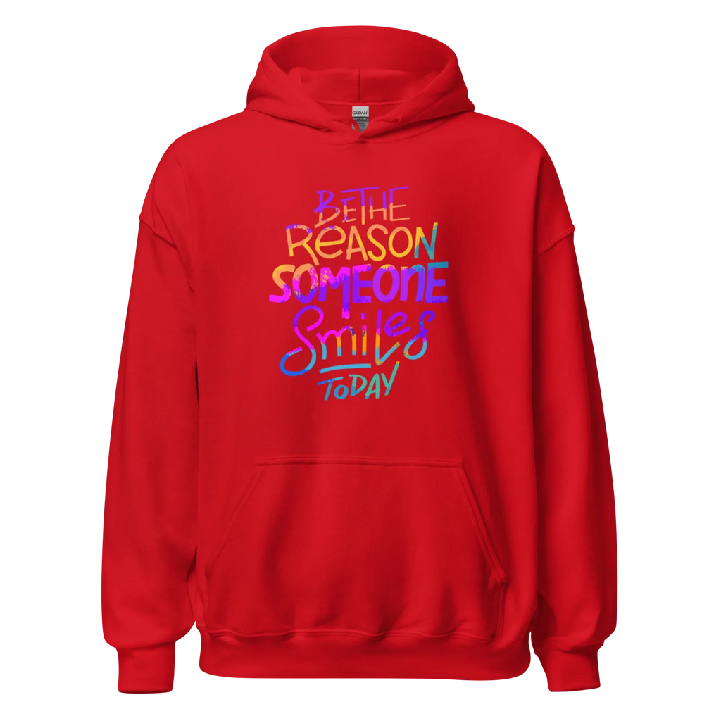 SMILE REASON women’s hoodie - Red / S - Printoo Shop - 2866886_5538