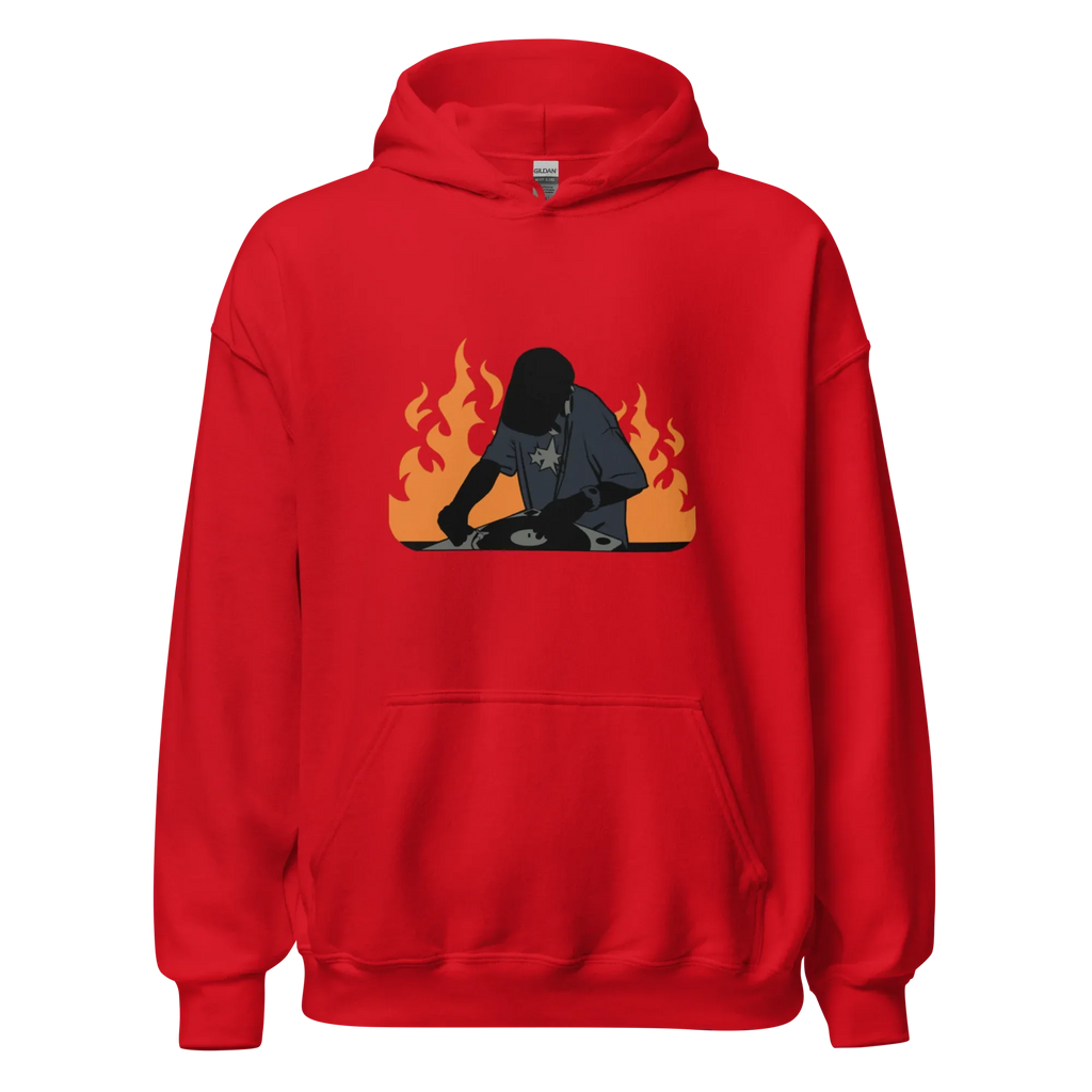 FLAME SET women’s hoodie - Red / S - Printoo Shop - 7602436_5538