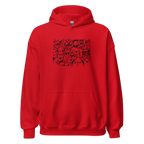 DOODLE VIBES women’s hoodie - Red / S - Printoo Shop - 9210934_5538