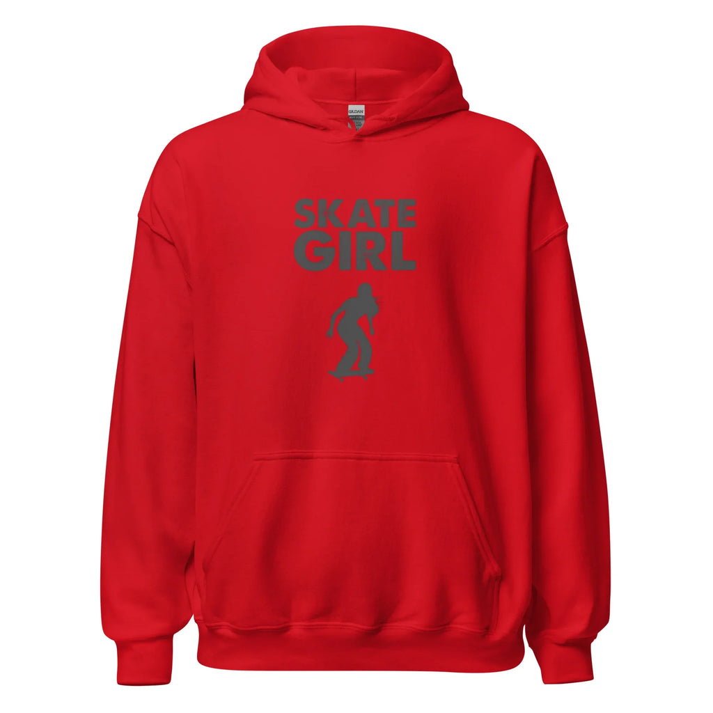 SKATE GIRL ADRENALINE women’s hoodie - Red / S - Printoo Shop - 5362049_5538