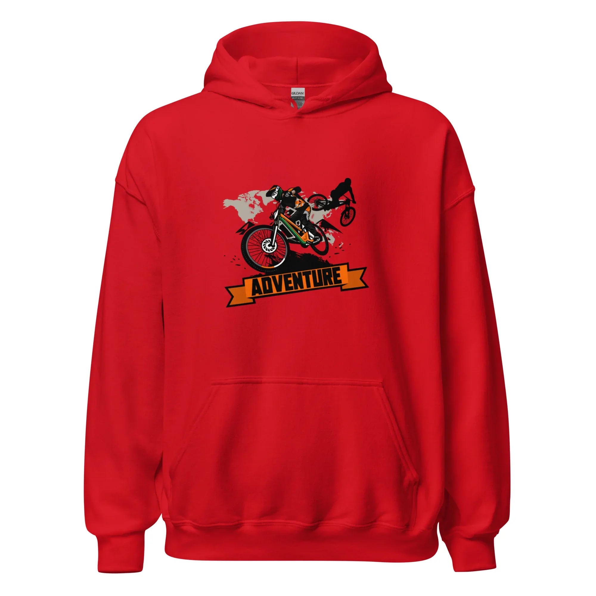 NO BRAKES NO RULES men’s hoodie - Red / S - Printoo Shop - 4234376_5538