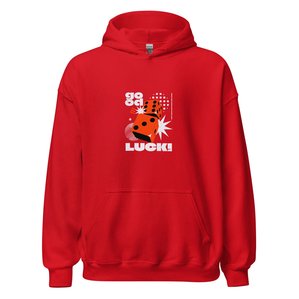 GOOD LUCK DICE women’s hoodie - Red / S - Printoo Shop - 6467341_5538