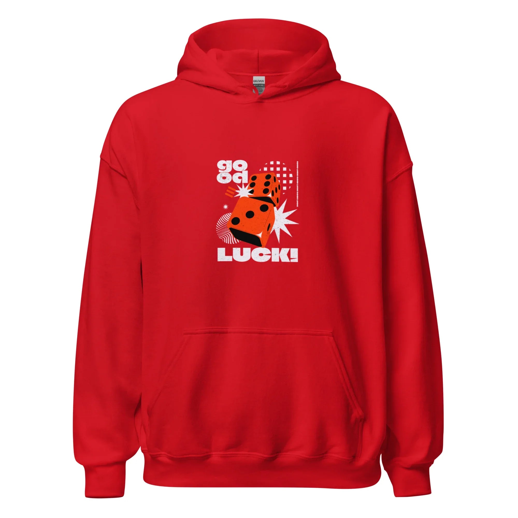 GOOD LUCK DICE women’s hoodie - Red / S - Printoo Shop - 6467341_5538